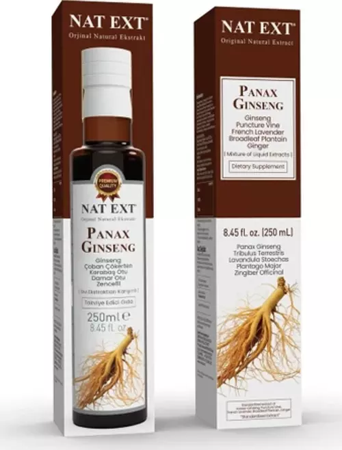 Nat-Ext Panax Ginseng Sıvı Ekstraktı 250 Ml