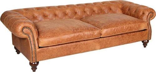 Hakiki Deri Bournemouth Chesterfield 230X90X80 Cm