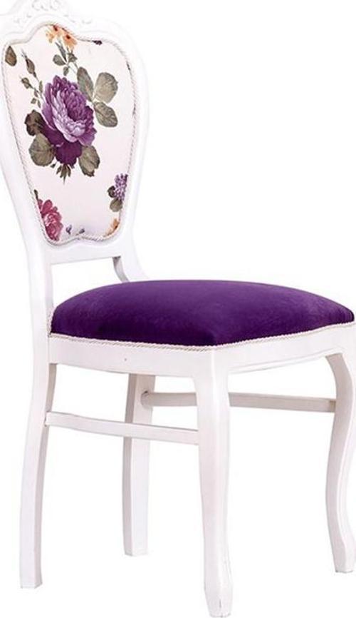 Salkım Hanım Oymalı Sandalye 47X45X97 Cm