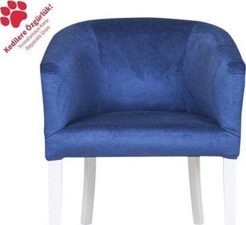 Blue Deep Oval Berjer 70X69X68 Cm