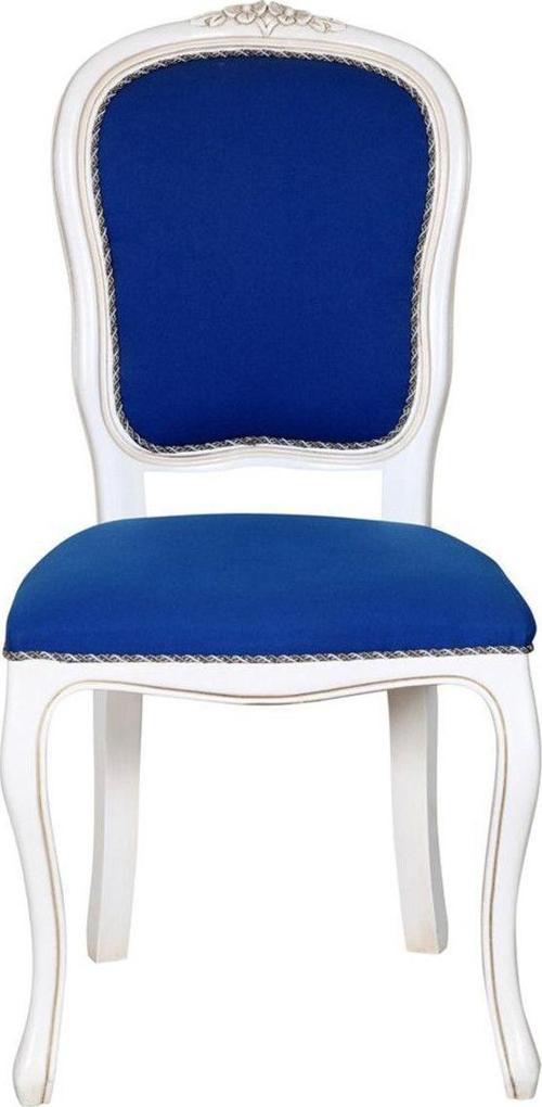 White Blue Sandalye 48X43X100 Cm