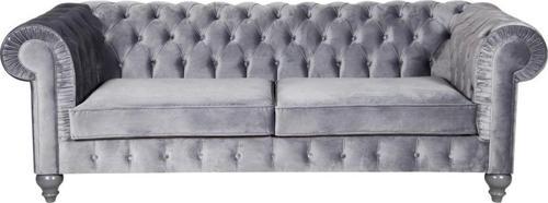 New Grey Chesterfield 230X90X80 Cm