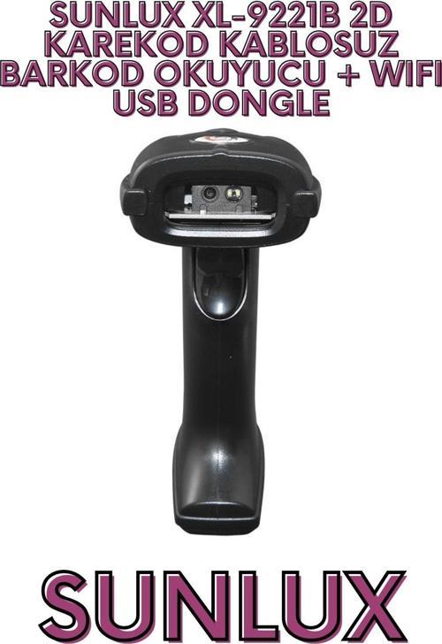 XL-9221B 2D KAREKOD KABLOSUZ BARKOD OKUYUCU + WIFI USB DONGLE