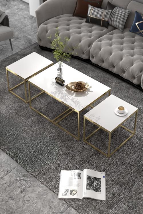 Tv Sehpası Tv Ünitesi 160 Cm Gümüş Beyaz Mistral 5073