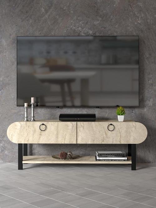 Zigon Sehpa Damla Gold Beyaz