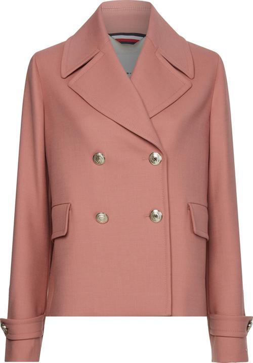 WOOL BLEND DB PEACOAT