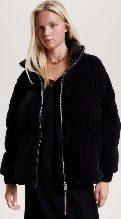 MODERN WAISTED VELVET DOWN JKT