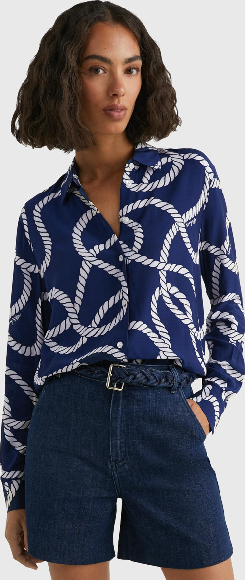 VIS ROPE PRINT RGL FLEUR SHIRT