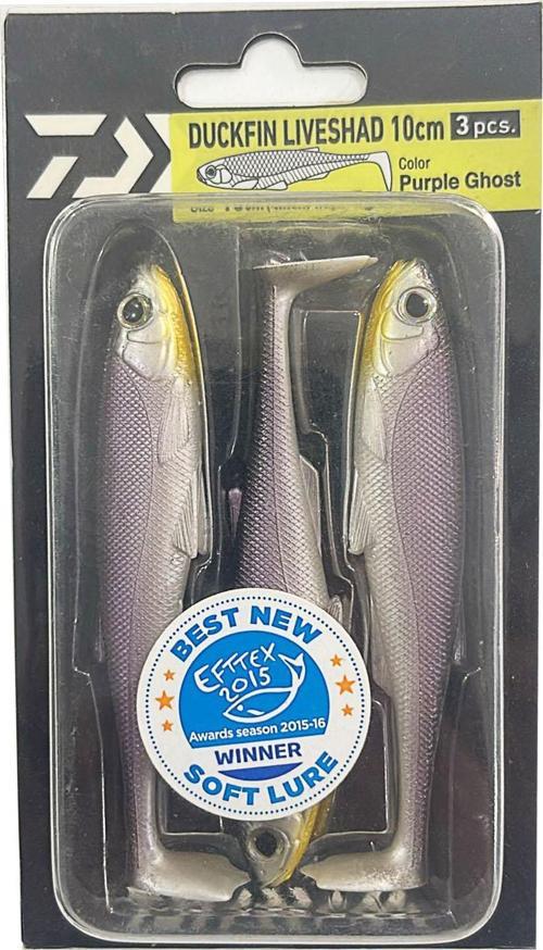 Duckfin Live Shad 10cm 7Gr 3 Adet Silikon Yem Purple Ghost
