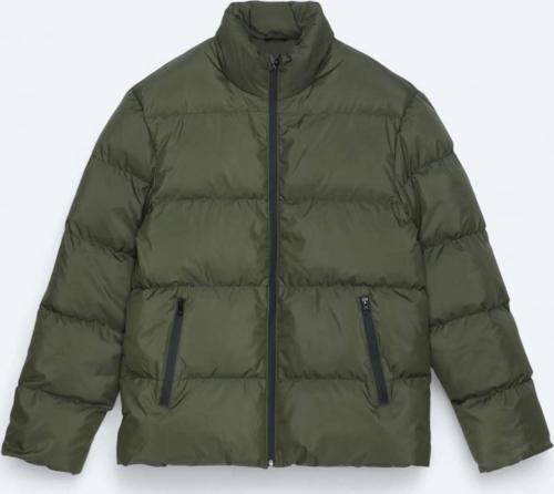 Haki Regular Fit Dik Yaka Casual Dokuma Mont