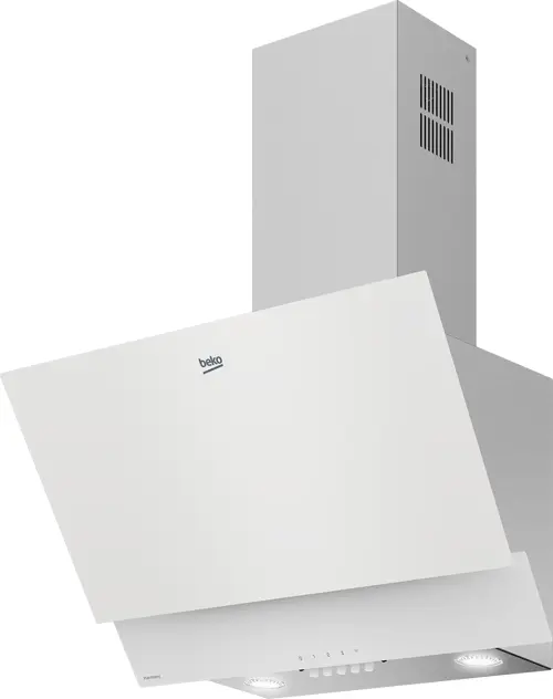 BDE 6050 HB Duvar Tipi Beyaz Cam Ankastre Davlumbaz