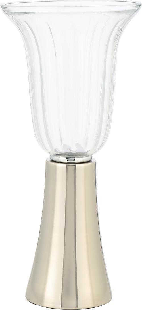 GÜMÜŞ KUPA BÜYÜK MUMLUK  15*15*40 CM AK.JD0099