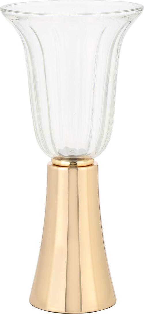 GOLD KUPA BÜYÜK MUMLUK  15*15*40 CM AK.JD0100