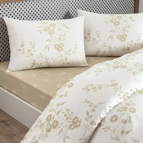 Vellise Ranforce Tek Kişilik Nevresim Takımı Beyaz