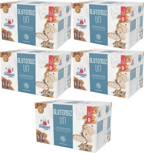 Glutensiz Un 25KG (25000GR) Kutu Çölyak Diyetine Uygun (5PK*5KG)