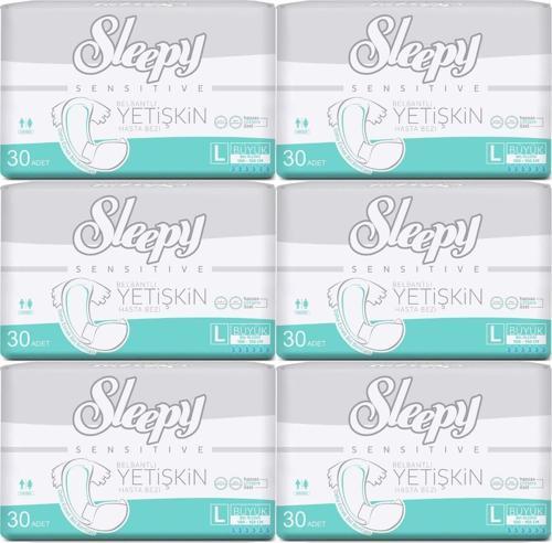 Yetişkin Hasta Bezi Bel Bantlı L - Large - Büyük 180 Adet (6PK*30)