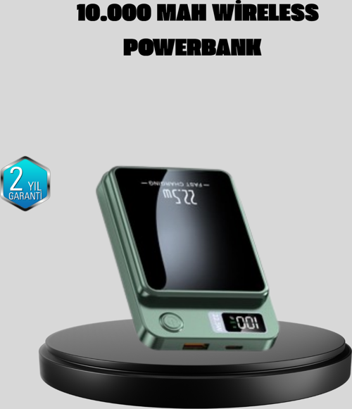 MagSafe Powerbank 22.5W Hızlı Şarjlı ve Kompakt Kablosuz Şarj Cihazı