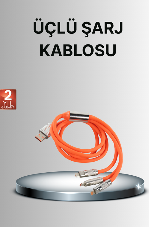 Dayanıklı Hızlı Şarj Kablosu – Esnek, Kırılmaz ve Yüksek Hızlı Veri Aktarım Destekli