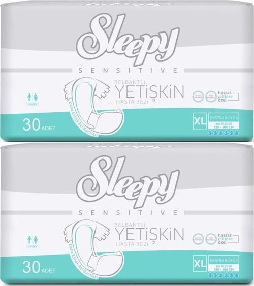 Yetişkin Hasta Bezi Bel Bantlı XL - Extra Large - Ekstra Large 60 Adet (2PK*30)