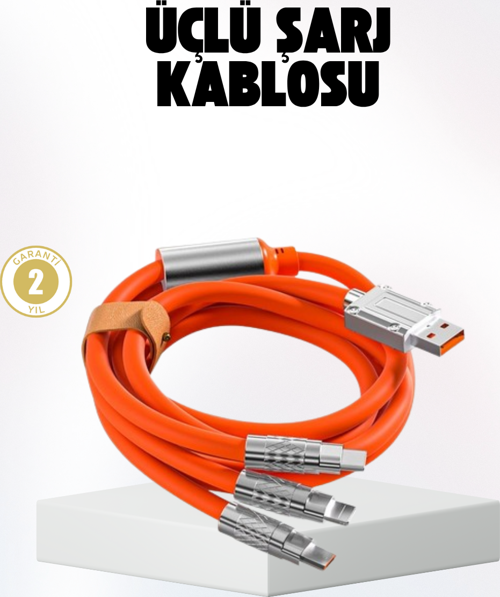 Hızlı Şarj Uyumlu Şarj Kablosu – Esnek Yapı, Güçlü Bağlantı, Yüksek Performans