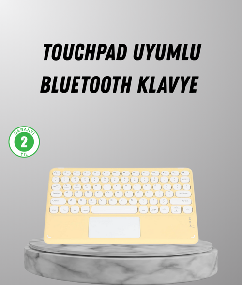 Bluetooth Klavye – Kablosuz, Sessiz Tuşlu, Android iOS Windows Uyumlu, Kompakt Taşınabilir Tasarım