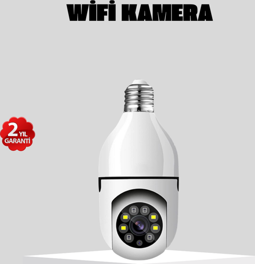 Akıllı Duy Kamera 360 Derece Dönebilir ve PTZ Teknolojili