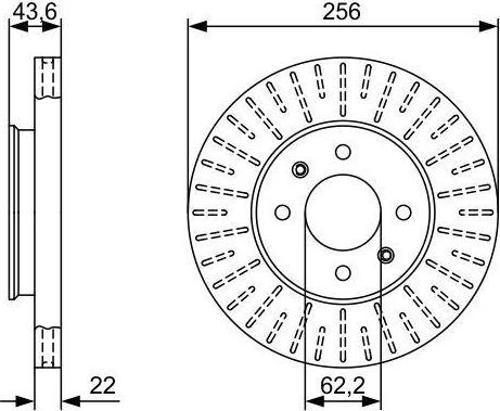 Fren Dıskı Ön Hyundaı Accent Blue 1.4 1.6Crdı 2011> Kıa Rıo 1.2 1.4 1.4Crdı 2011>