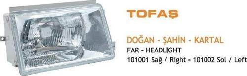 Far Komple H4 Fıat Doğan 88-92 Sol Tırnaklı