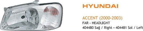 Far Sağ Manuel Hyundaı Accent (2000-2003)