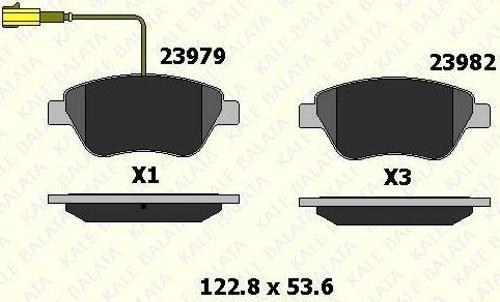 Fren Balata Ön Fıat Doblo Fıorıno Lınea Albea Tek Fişli