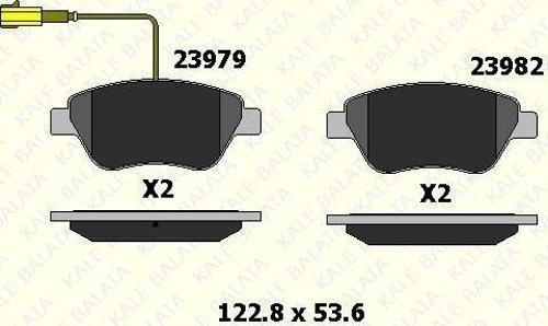 Fren Balata Tek Fişli Fıat Lınea 1.3 -Stılo-Bravo-Sıena-Palıo-Albea 1.2/1.4/1.6/1.9D M.Jet 1