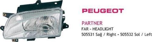 Far Sağ Peugeot Partner 96-