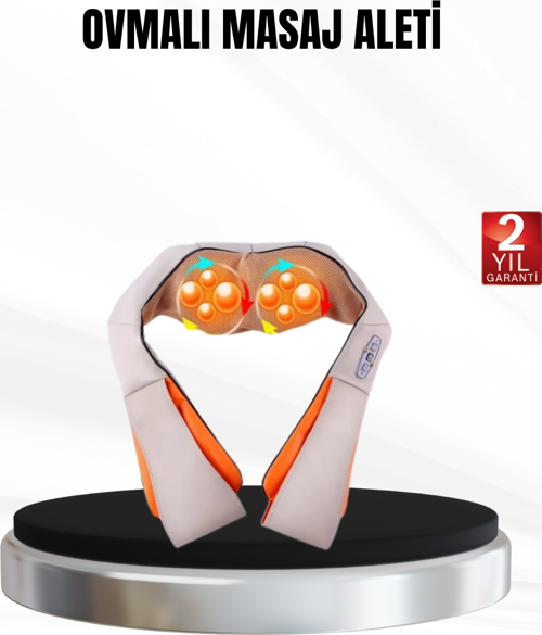 Yoğurmalı Isıtmalı Masaj Aleti – Ev, Ofis ve Araç Kullanımına Uygun, Çok Bölgeli Masaj Sistemi