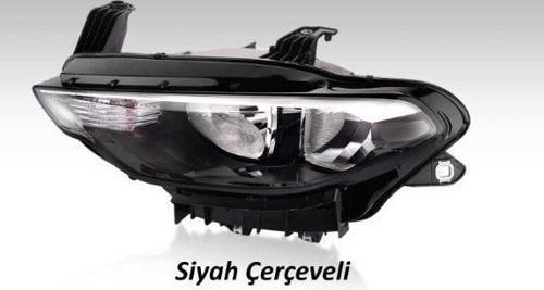 Far Motorlu Sol Fıat Egea Siyah Çerçeveli