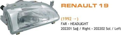 Far Sağ Renault R19 92->