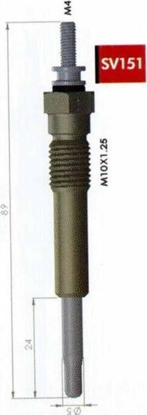 Kızdırma Bujisi 12V Opel Vectra-Kadett-Corsa 1.5-1.7D Peugeot 106 1.5D Isuzu Elf 150-Gemını-Hıpack