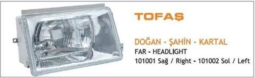 Far Komple H4 Fıat Doğan 88-92 Sol Tırnaklı (4Ad)