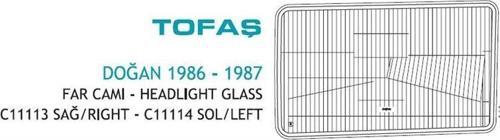 Far Camı Fıat Dkş 1985-1987 Fıat Dkş M.131 Doğan Sağ