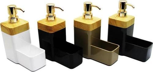 Lımpıa Sıvı Sabunluk Süngerlikli Renkli Pls.- Ahşap Kaplama Kapak