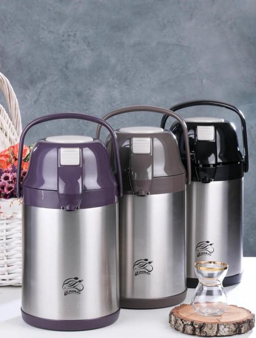 Ckr-2007 2.5lt Pompalı Çelik Termos