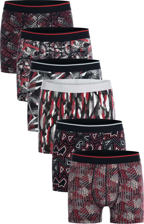 Erkek 6 lı Süprem Pamuklu Likralı Renkli Boxer Seti 4147