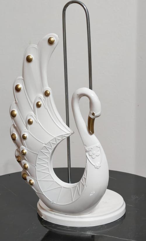 Kuğu Desenli Tuvalet Kağıdı Tutucu, Banyo Aksesuarı, Banyo Düzenleyici