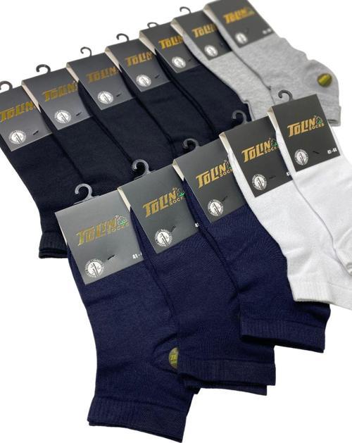 Erkek 12 li Bambu Dikişsiz Patik Çorap Seti 10500