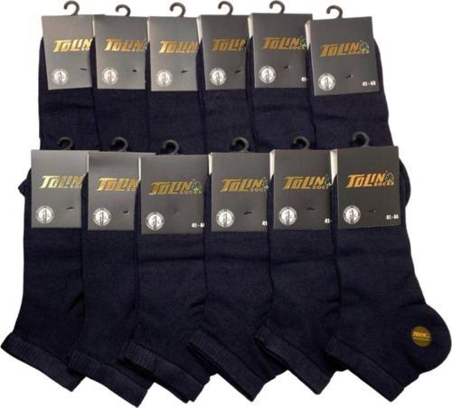 Erkek 12 li Bambu Dikişsiz Patik Çorap Seti 10500