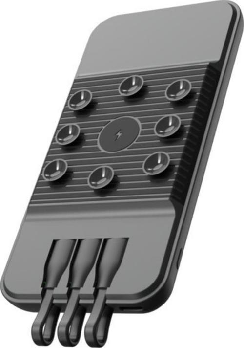 Snp-3007 10.000 Mah Siyah Vantuzlu Kablosuz Ve 3İn1 Kablolu Powerbank