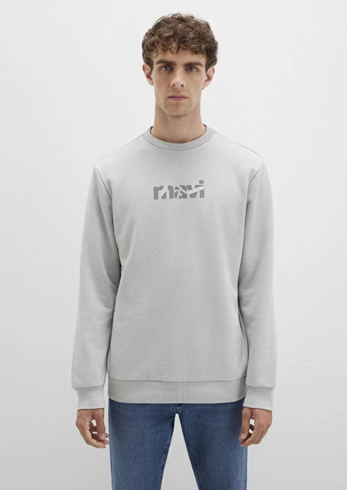 Erkek Gri M0s10402-70075 Sweatshirt