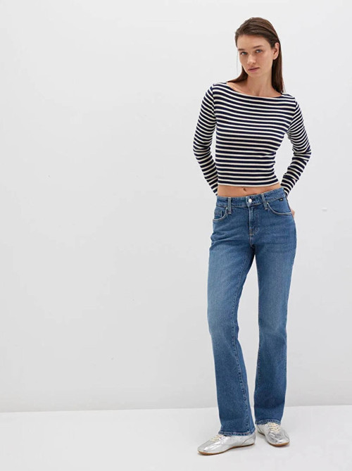 Molly indigo Kadın Jean Pantolon M1013690520
