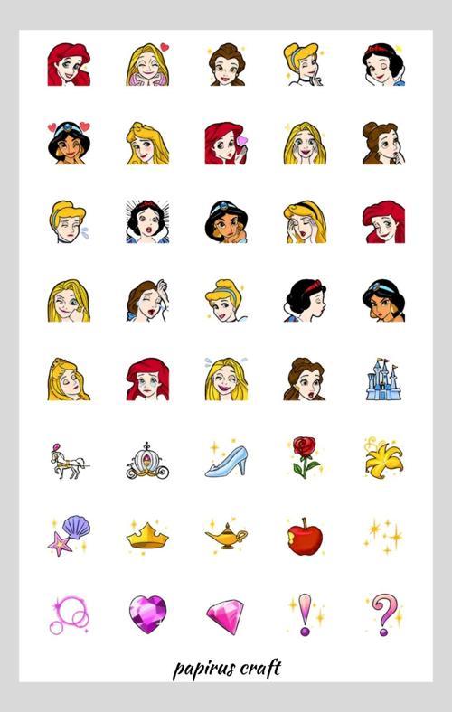 Prenses 40 Lı Sticker Çıkartma