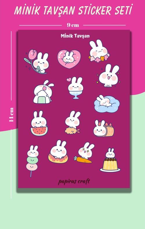Minik Tavşan Sticker Çıkartma