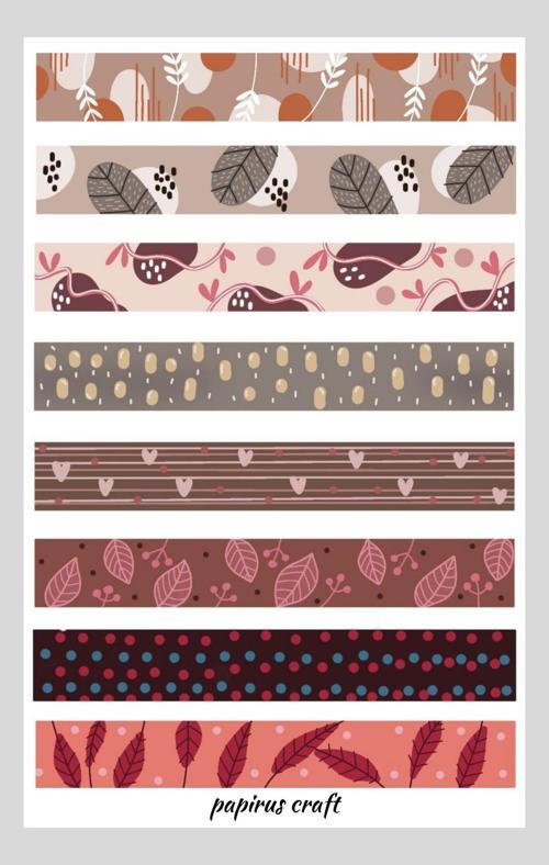 8 Li Mavi Temalı Şerit Bant Sticker Çıkartma